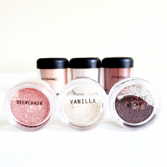 MAC Pigments Samples Set Deckchair Vanilla Brown - Picture 1 of 3